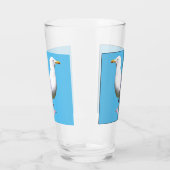 Aanpasbare Zeemeeuw Staande Zeemeeuwen Strand Glas (Links)