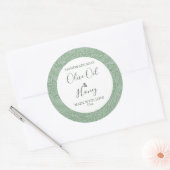 Aanpasbare zeep Label Floral Pattern Olive Oil (Envelop)