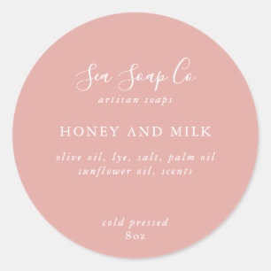 Aanpasbare zeepstickers ronde sticker