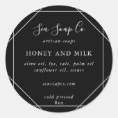 Aanpasbare zeepstickers ronde sticker (Voorkant)