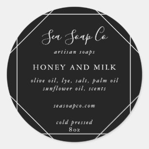 Aanpasbare zeepstickers ronde sticker