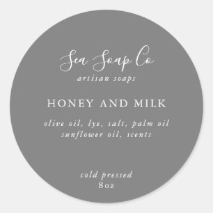Aanpasbare zeepstickers ronde sticker