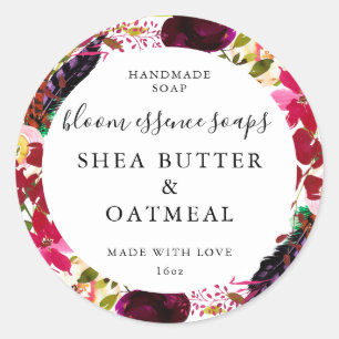 Aanpasbare zeepstickers ronde sticker