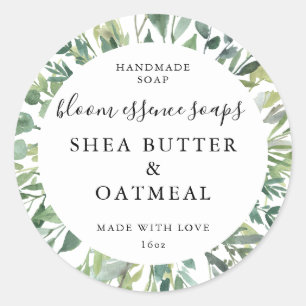 Aanpasbare zeepstickers ronde sticker
