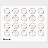 Aanpasbare zeepstickers ronde sticker (Vel)
