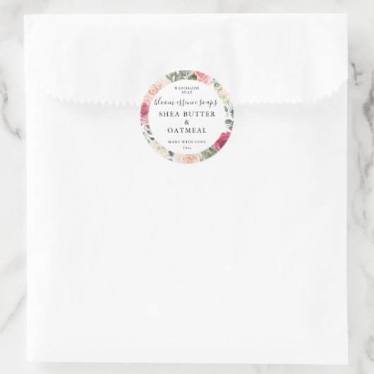 Aanpasbare zeepstickers ronde sticker (Tas)