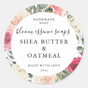 Aanpasbare zeepstickers ronde sticker