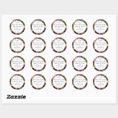 Aanpasbare zeepstickers ronde sticker (Vel)