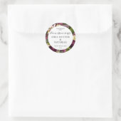 Aanpasbare zeepstickers ronde sticker (Tas)