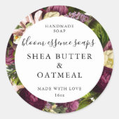 Aanpasbare zeepstickers ronde sticker (Voorkant)