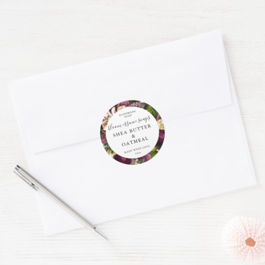 Aanpasbare zeepstickers ronde sticker (Envelop)