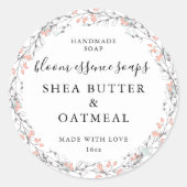 Aanpasbare zeepstickers ronde sticker (Voorkant)