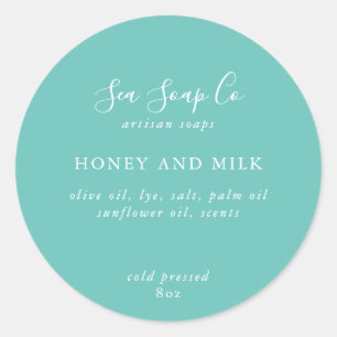 Aanpasbare zeepstickers ronde sticker