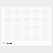 Aanpasbare zeepstickers ronde sticker (Vel)