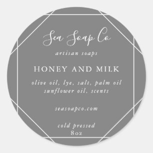 Aanpasbare zeepstickers ronde sticker