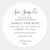 Aanpasbare zeepstickers ronde sticker (Voorkant)