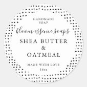 Aanpasbare zeepstickers ronde sticker (Voorkant)