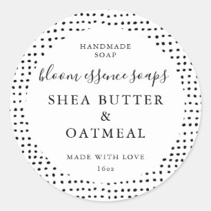 Aanpasbare zeepstickers ronde sticker