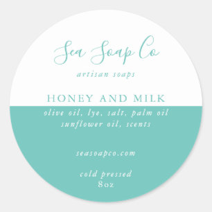 Aanpasbare zeepstickers ronde sticker