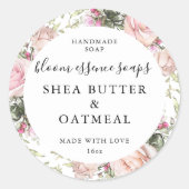 Aanpasbare zeepstickers ronde sticker (Voorkant)