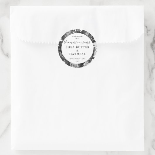 Aanpasbare zeepstickers ronde sticker (Tas)