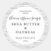 Aanpasbare zeepstickers ronde sticker (Voorkant)