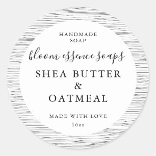 Aanpasbare zeepstickers ronde sticker