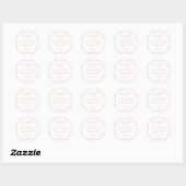 Aanpasbare zeepstickers ronde sticker (Vel)