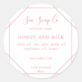 Aanpasbare zeepstickers ronde sticker (Voorkant)