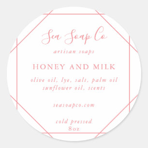 Aanpasbare zeepstickers ronde sticker