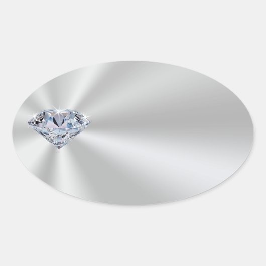 Aanpasbare Zilveren Diamanten Stickers (Voorkant)