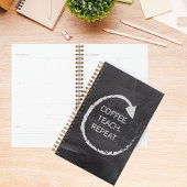 Aanpasbare Zin Koffie Lesgeven Herhalen Planner