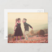 aanpasbare  zogende kinderen onder zon briefkaart (Voorkant / Achterkant)