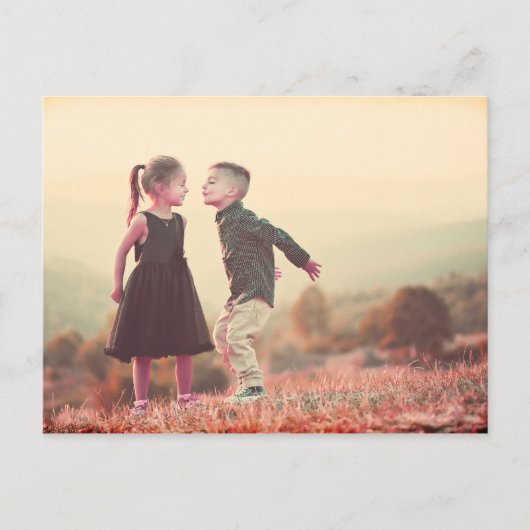 aanpasbare  zogende kinderen onder zon briefkaart (Voorkant)