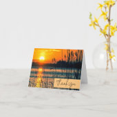 Aanpasbare zonsondergang kaart (Gele Bloem)