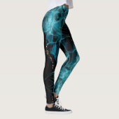 Aanpasbare Zwarte en Blauwe Leggings (Rechts)