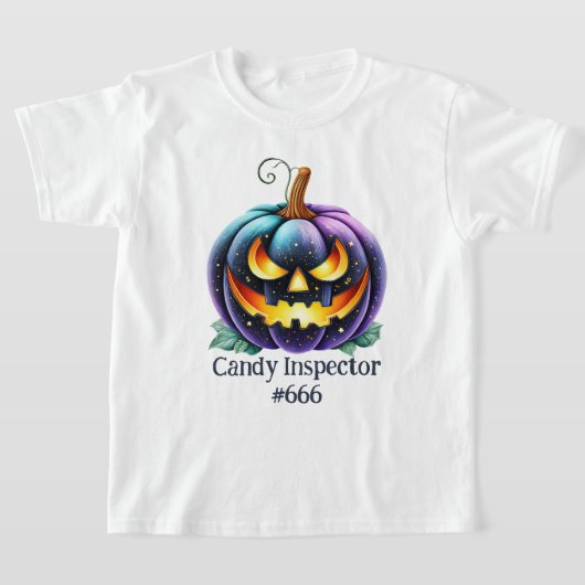 Aanpasbare Zwarte Jack o'Lantern T-shirt (Laagn)