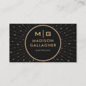 Aanpasbare Zwarte Ruimte Kosmos Professioneel Visitekaartje (Voorkant)