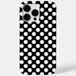 Aanpasbare Zwarte Witte Stippen Case-Mate iPhone Case