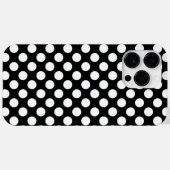 Aanpasbare Zwarte Witte Stippen Case-Mate iPhone Case (Achterkant (horizontaal))