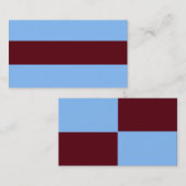 AANPASSBAAR blauw en bruin Visitekaartje (Voorkant / Achterkant)