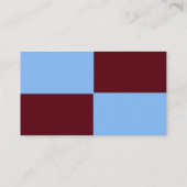 AANPASSBAAR blauw en bruin Visitekaartje (Achterkant)