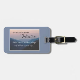 Aanpassen, 5e Jubileum Ordination Bagagelabel