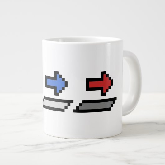 AANPASSEN! - 6, 10 of 20 oz. (3 pijlen) Mok (Voorkant rechts)