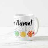 Aanpassen 7 Chakra's yoga sacrale cirkel mok (Voorkant rechts)