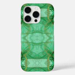Aanpassen aan alle telefoonhoesjes - Green Fractal iPhone 16 Pro Hoesje