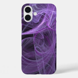 Aanpassen aan alle telefoonhoesjes - Paarse & zwar iPhone 16 Plus Hoesje