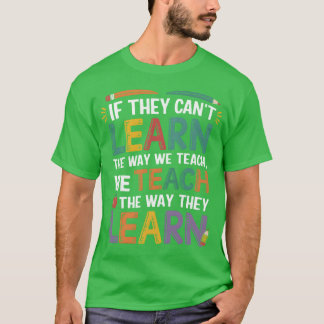 Aanpassen aan elke leerstijl familie t-shirt