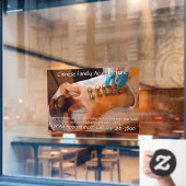 Aanpassen Acupunctuur Cupping Therapie Bedrijf 5 Raamsticker (Cafe Raam)