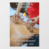 Aanpassen Acupunctuur Cupping Therapy Business 2 Raamsticker (Vel)